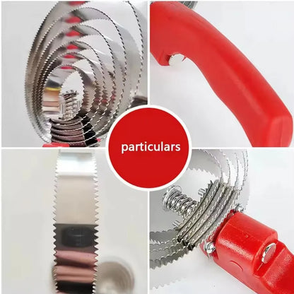 Serrated Horse Curry Comb, Sweat Scraper & Deshedding Brush