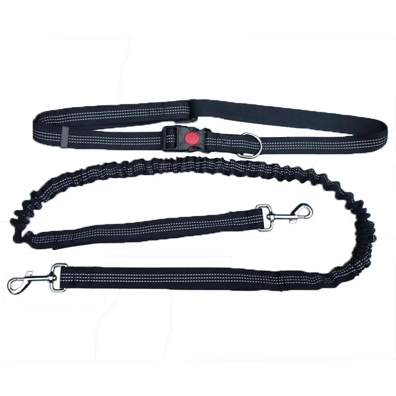 Hands-Free Dog Leash – Adjustable Waist Belt for Walking, Running & Jogging
