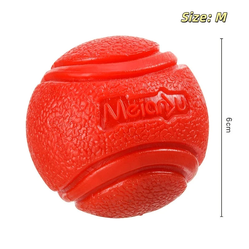 Solid Rubber Bouncy Ball Dog Toy – Durable Chew Ball for Outdoor Fetch & Retrieve Training