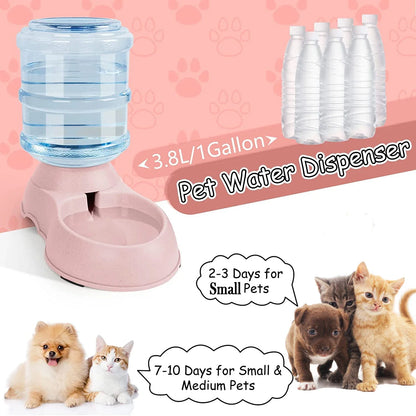 Automatic Water Dispenser for Dogs & Cats – Large Capacity Gravity Pet Drinker Bowl