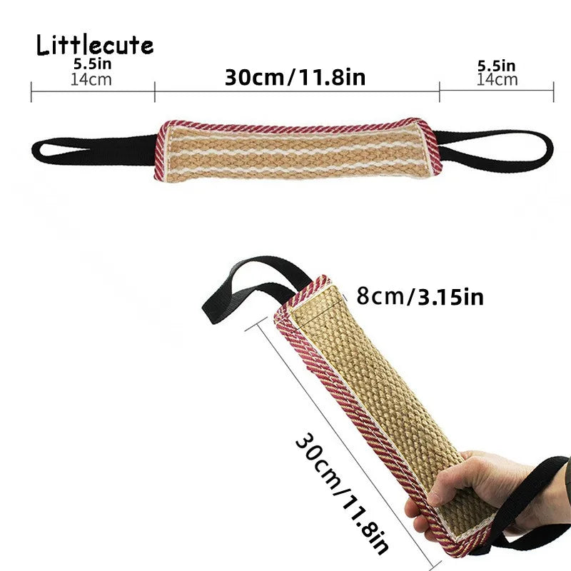 Tough Jute Rope Dog Toy – Durable Tug & Chew Training Toy
