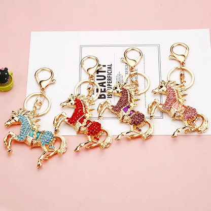 Horse Keychain, Equestrian Key Ring Pendant, Creative Jewelry Accessory, Party Favor and Gift
