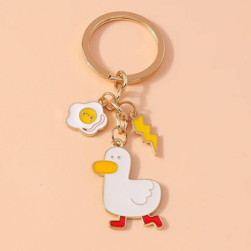 Enamel Horse Unicorn Keychain, Cute Animal Key Ring Pendant, Car Key Holder, Handbag Accessory, DIY Jewelry Gift for Women and Girls