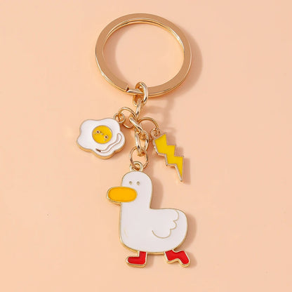 Enamel Horse Unicorn Keychain, Cute Animal Key Ring Pendant, Car Key Holder, Handbag Accessory, DIY Jewelry Gift for Women and Girls