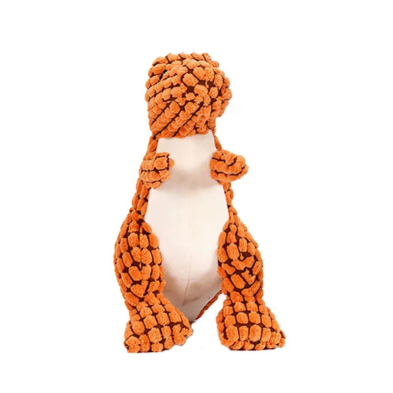 Funny Dinosaur Plush Dog Toy – Squeaky Stuffed Chew Toy for Training, Teething & Exercise
