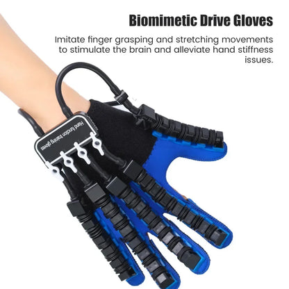 Hand Rehabilitation Exercise Robot Glove, Left and Right Hand Training Device, Finger Exerciser for Hand Mobility and Recovery