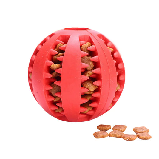 Dog Treat Dispensing Ball, Teething & Puzzle Chew Toy