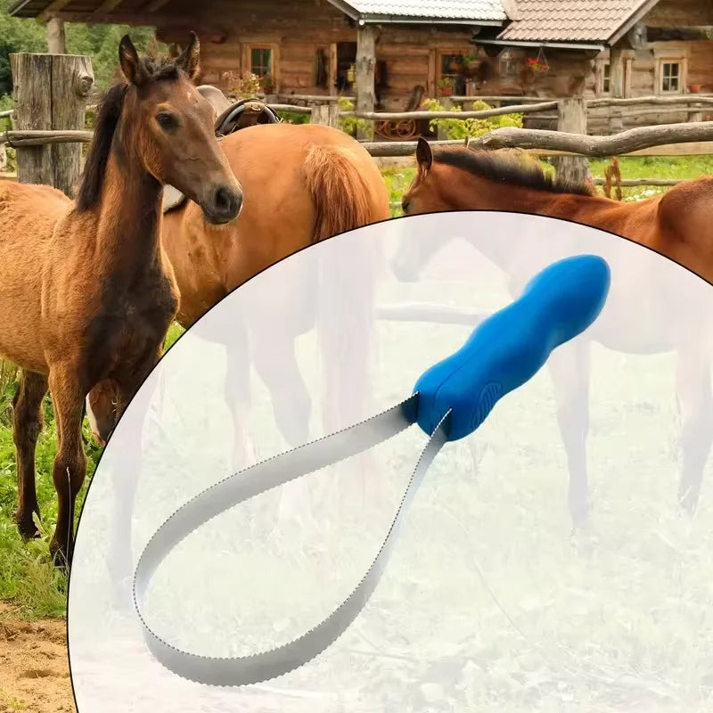 Stainless Steel Horse Shedding Scraper, Pet Hair Remover for Horses, Dogs & Livestock