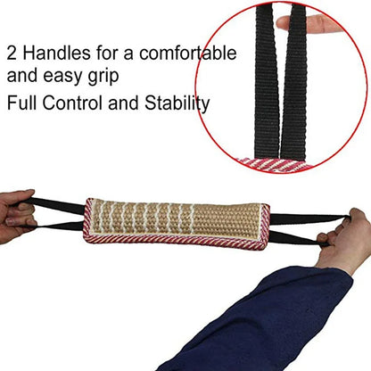Tough Jute Rope Dog Toy – Durable Tug & Chew Training Toy