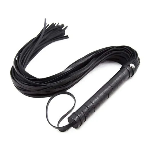 PU Leather Horse Riding Crop – Durable Equestrian Training Whip (Black)