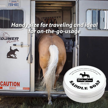Premium Leather Saddle Cream, Deep Conditioning and Restoring Treatment, Waterproofing and Shine Enhancer for Horse Saddles, Tack and Leather Gear