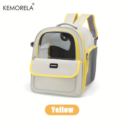 Portable Pet Backpack Carrier – Breathable Mesh, Foldable for Travel & Hiking
