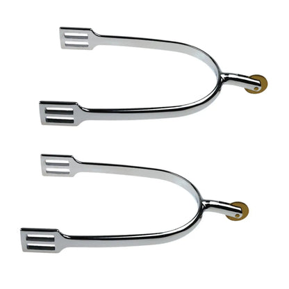 2-Piece Horse Spurs for Riding and Boot Decoration, Zinc Alloy Equestrian Equipment