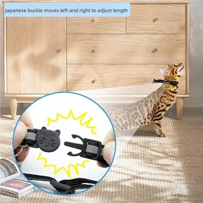 Reflective Adjustable Cat Collar with Bell – Safety Collar for Cats & Small Dogs