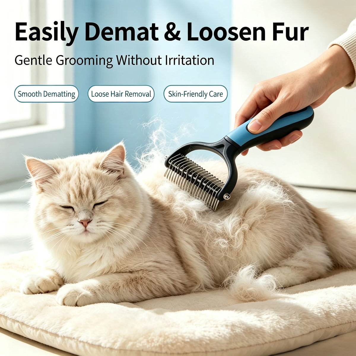 Pet Grooming & Cleaning Kit – Nail Clippers, Detangling Comb, Nail File & Essential Grooming Tools for Cats & Dogs