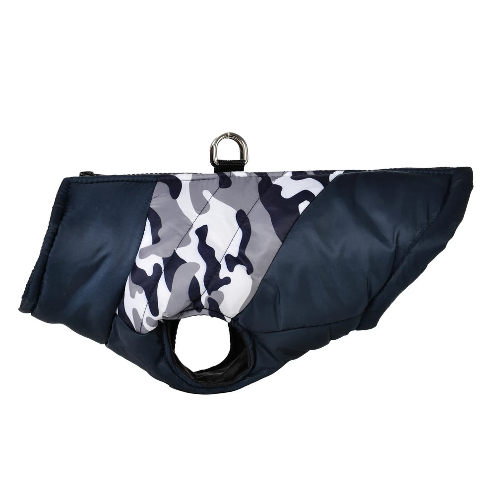 Waterproof Camouflage Dog Coat – Warm Winter Vest for Small & Medium Dogs, Pug & Yorkshire Terrier Jacket