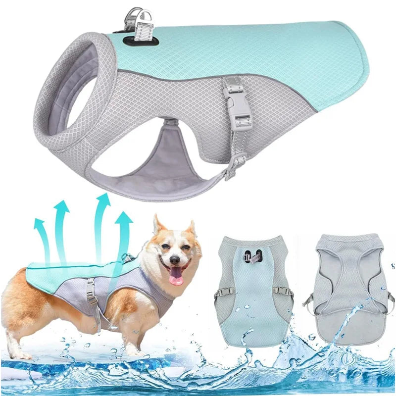 Dog Cooling Vest – Lightweight UV Sun Protection & Anxiety Relief Vest for Hot Summer Days