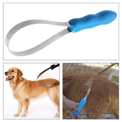 Stainless Steel Horse Shedding Scraper, Pet Hair Remover for Horses, Dogs & Livestock