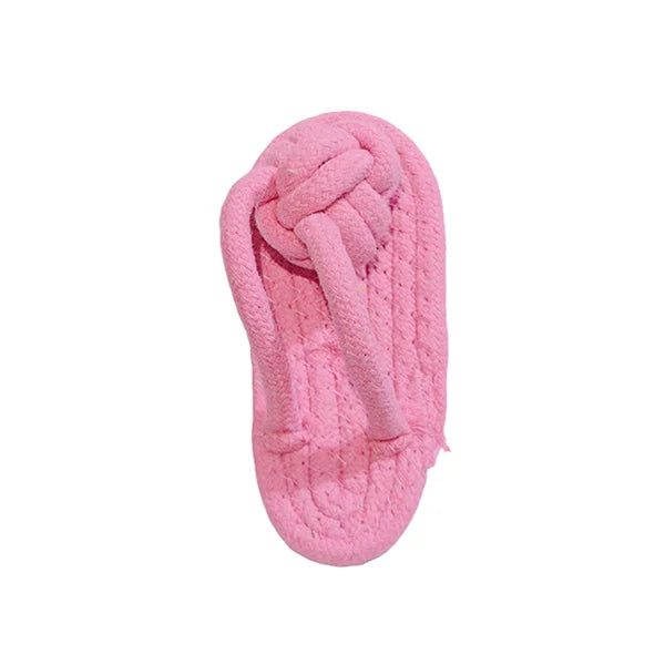 Funny Slipper-Shaped Dog Chew Toy – Cotton Rope Interactive Toy for Teeth Cleaning, Training & Anxiety Relief