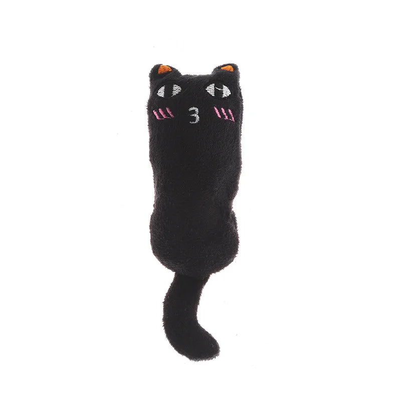 Cute Interactive Catnip Plush Cat Toy – Squeaky Chew Toy for Teeth Grinding & Play