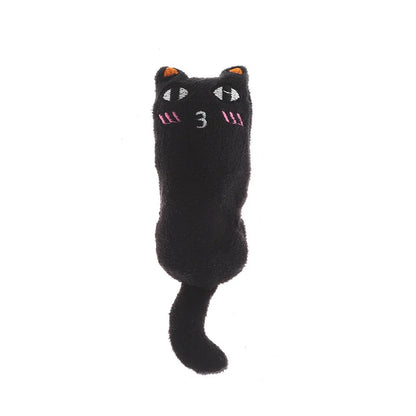 Cute Interactive Catnip Plush Cat Toy – Squeaky Chew Toy for Teeth Grinding & Play