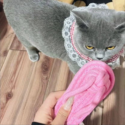Funny Slipper-Shaped Dog Chew Toy – Cotton Rope Interactive Toy for Teeth Cleaning, Training & Anxiety Relief