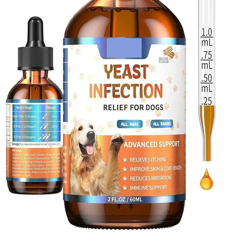 Dog Skin & Coat Care Drops – 60ml Herbal Pet Supplement for Healthy Skin & a Shiny Coat