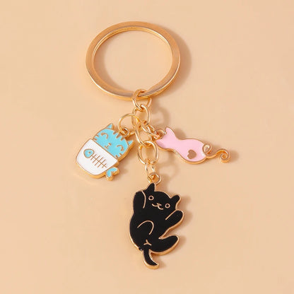 Enamel Horse Unicorn Keychain, Cute Animal Key Ring Pendant, Car Key Holder, Handbag Accessory, DIY Jewelry Gift for Women and Girls