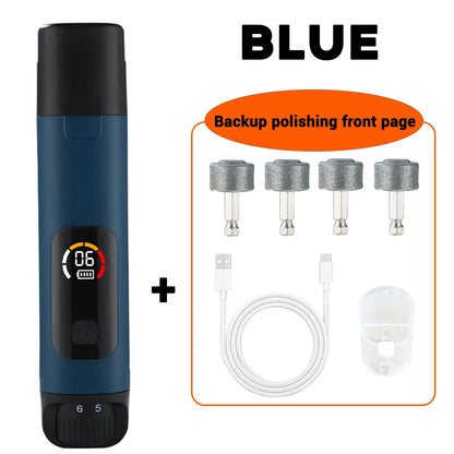 Pet Electric Nail Grinder – Rechargeable LED Dog & Cat Nail Clipper with 6-Speed Control