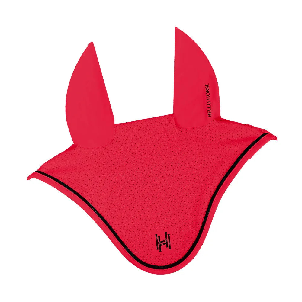 Horse Ear Bonnet Fly Veil – Breathable Mesh Noise Reduction for Jumping & Competition