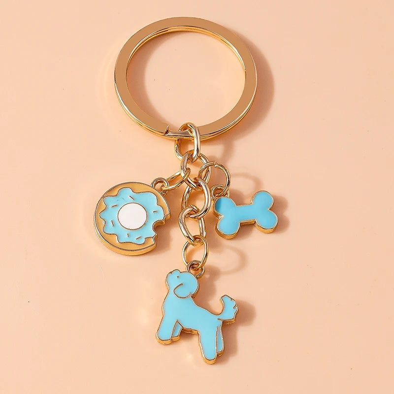 Enamel Horse Unicorn Keychain, Cute Animal Key Ring Pendant, Car Key Holder, Handbag Accessory, DIY Jewelry Gift for Women and Girls