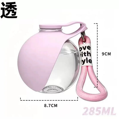 Stainless Steel Dog Water Bottle, No-Spill Travel Bowl for Walking & Hiking