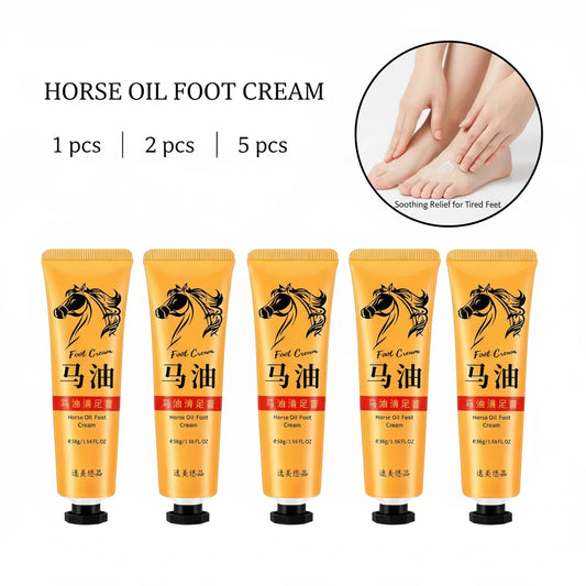 Horse Oil Foot Cream Stick, Moisturizing Balm for Dry & Cracked Heels