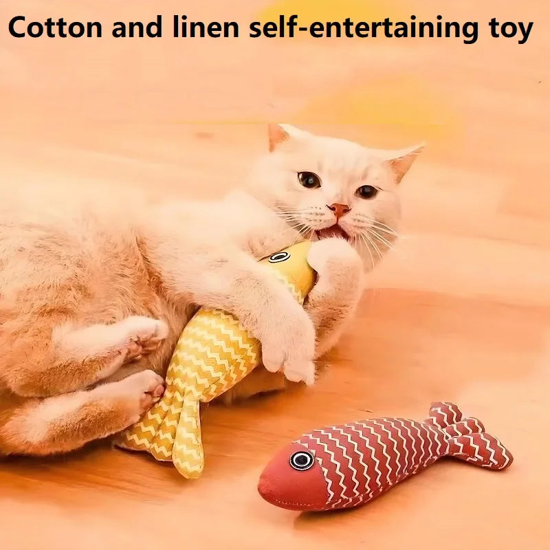 3-Pack Fish Catnip Toys – Interactive Cat Chew & Kicker Toys for Indoor Cats