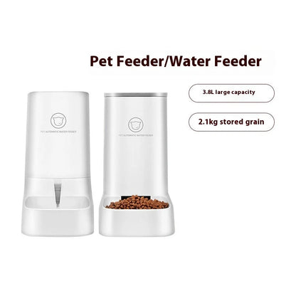 Automatic Pet Feeder & Water Dispenser Set – Large Capacity Gravity Bowls for Dogs & Cats