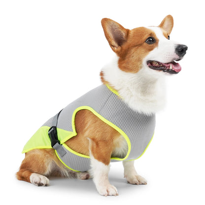 Cooling Vest for Dogs – Breathable Lightweight Adjustable Summer Jacket with Reflective Strips