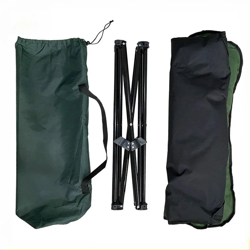 Outdoor Camping Foldable Pet Bed – Portable Raised Kennel with Waterproof Detachable Pad