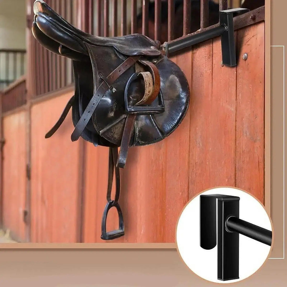 Horse Saddle Rack Stand – Wall-Mounted Removable Tack & Blanket Storage Organizer