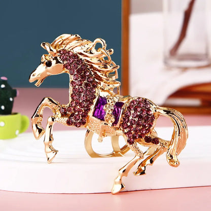 Horse Keychain, Equestrian Key Ring Pendant, Creative Jewelry Accessory, Party Favor and Gift
