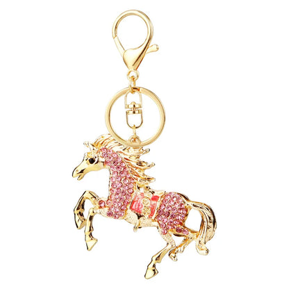 Horse Keychain, Equestrian Key Ring Pendant, Creative Jewelry Accessory, Party Favor and Gift
