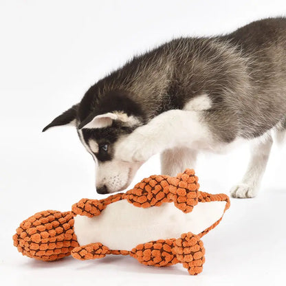 Funny Dinosaur Plush Dog Toy – Squeaky Stuffed Chew Toy for Training, Teething & Exercise