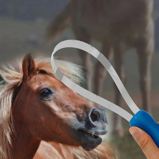 Horse Grooming Comb, Non-Slip Deshedding Brush for Horses, Dogs & Cattle