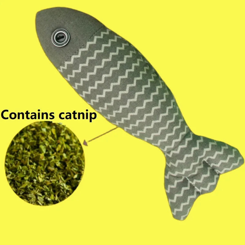 3-Pack Fish Catnip Toys – Interactive Cat Chew & Kicker Toys for Indoor Cats