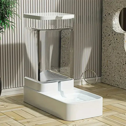 Automatic Gravity Pet Feeder & Water Dispenser Set – Food and Water Station for Dogs & Cats