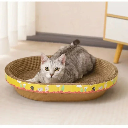 Corrugated Cat Scratcher Board – Protect Furniture, Durable Claw Pad