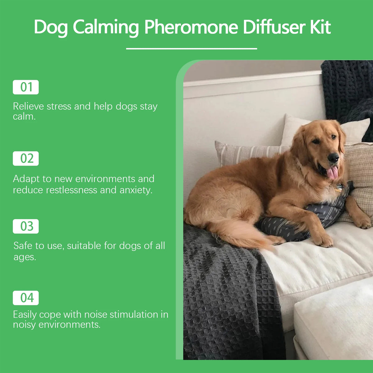 Dog Calming Diffuser Kit – Anxiety & Stress Relief for New Home Environments