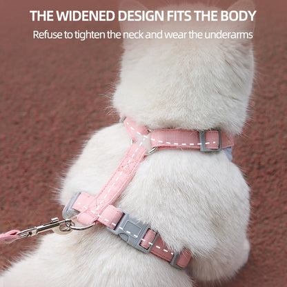 Pet Harness & Leash Set for Cats & Small Dogs – Breathable, Durable Kitten Harness for Outdoor Walking