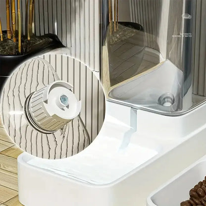 Automatic Gravity Pet Feeder & Water Dispenser Set – Food and Water Station for Dogs & Cats
