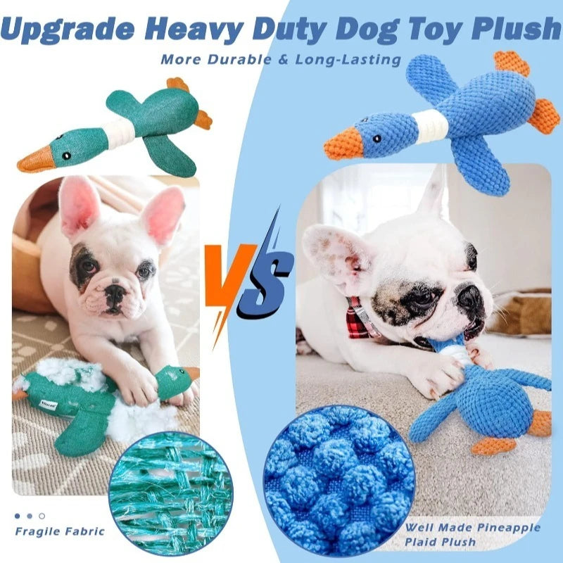 Squeaky Plush Chew Toy for Dogs & Cats – Interactive Toy for Aggressive Chewers