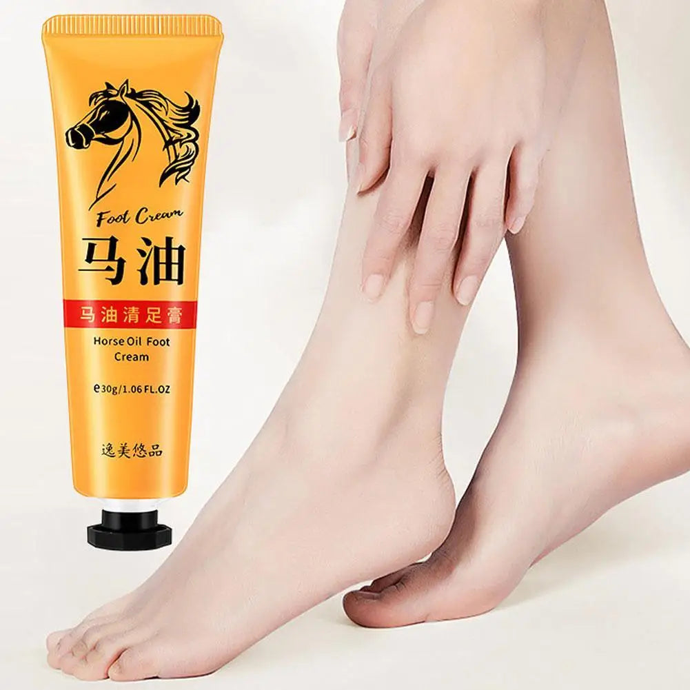 Horse Oil Foot Cream Stick, Moisturizing Balm for Dry & Cracked Heels
